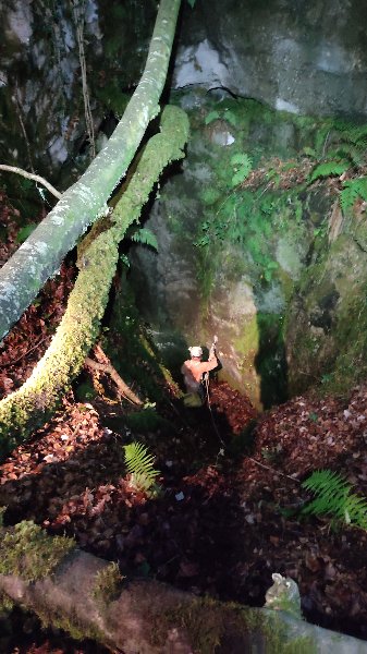 3423 xls.jpg
Le sommet du premier puits, au fond de la doline d'entrée.
Fichier manquant